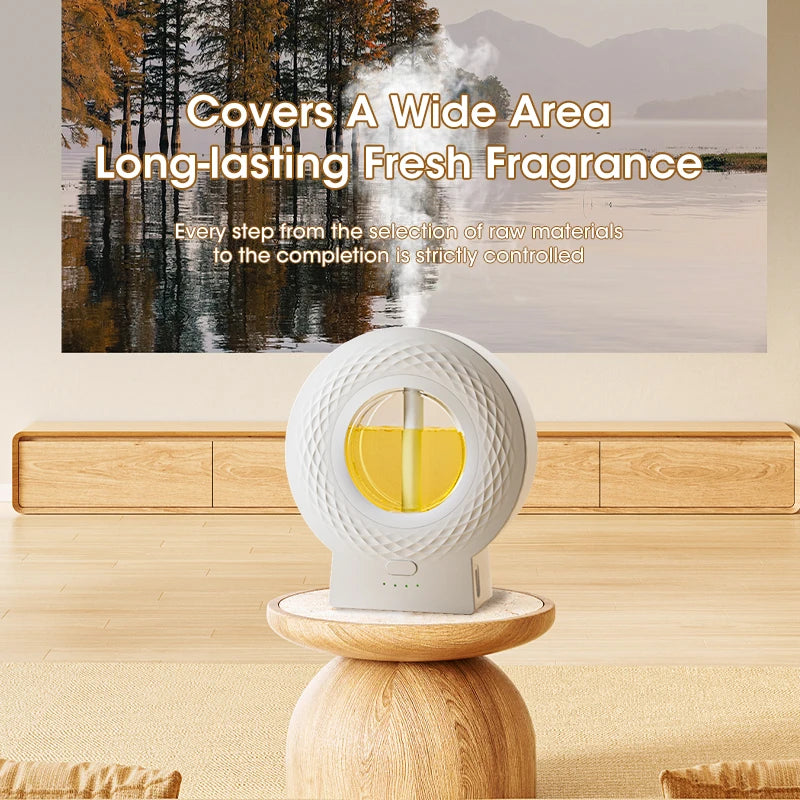 Oil Aromatherapy Machine USB Smart Air Purifying Diffuser ToiletDeodorization Fragrance Wall-mounted Humidifier 4Gear Adjustment