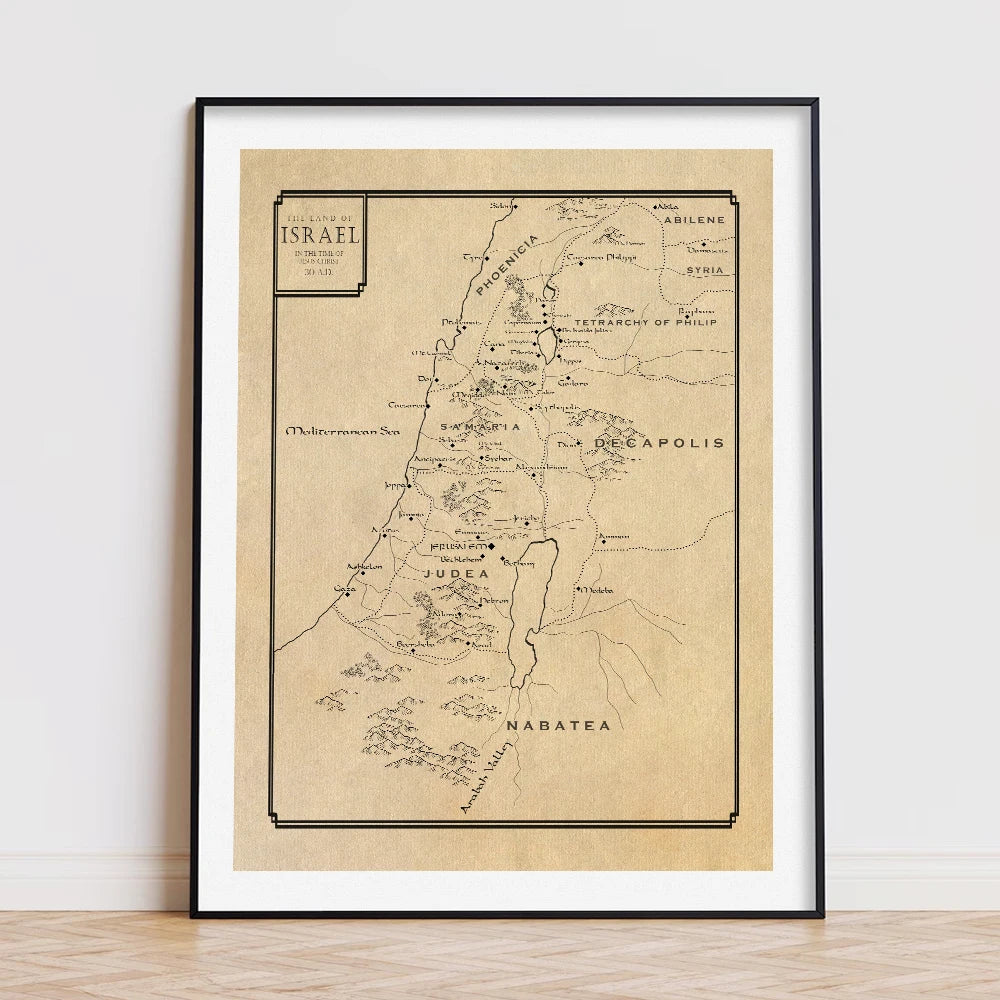 Tel Aviv Map Print Israel City Street Road Map Poster Black White Minimalist Wall Pictures Nordic Style Canvas Painting Decor