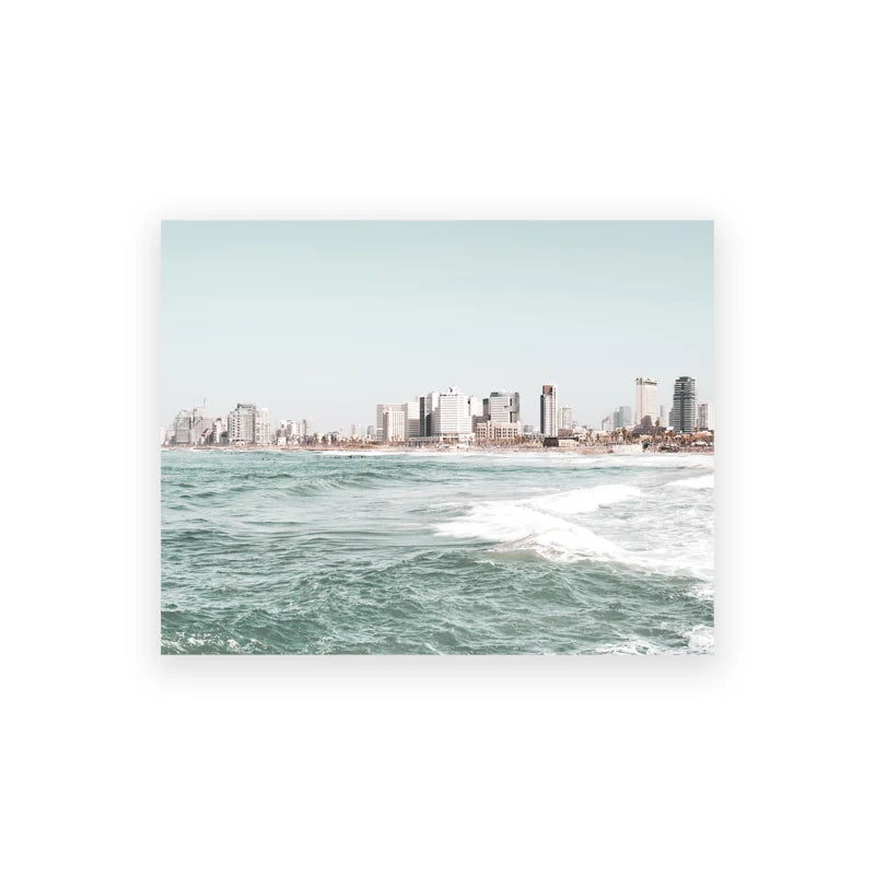 Tel Aviv Map Print Israel City Street Road Map Poster Black White Minimalist Wall Pictures Nordic Style Canvas Painting Decor