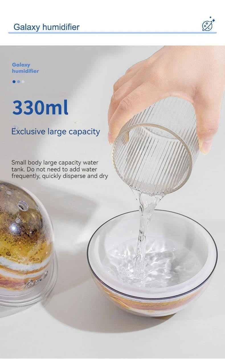 New Creative Planet Humidifier High Fog Volume Home Night Light Air Atomizer Jupiter Humidifier Delicate Small Gift