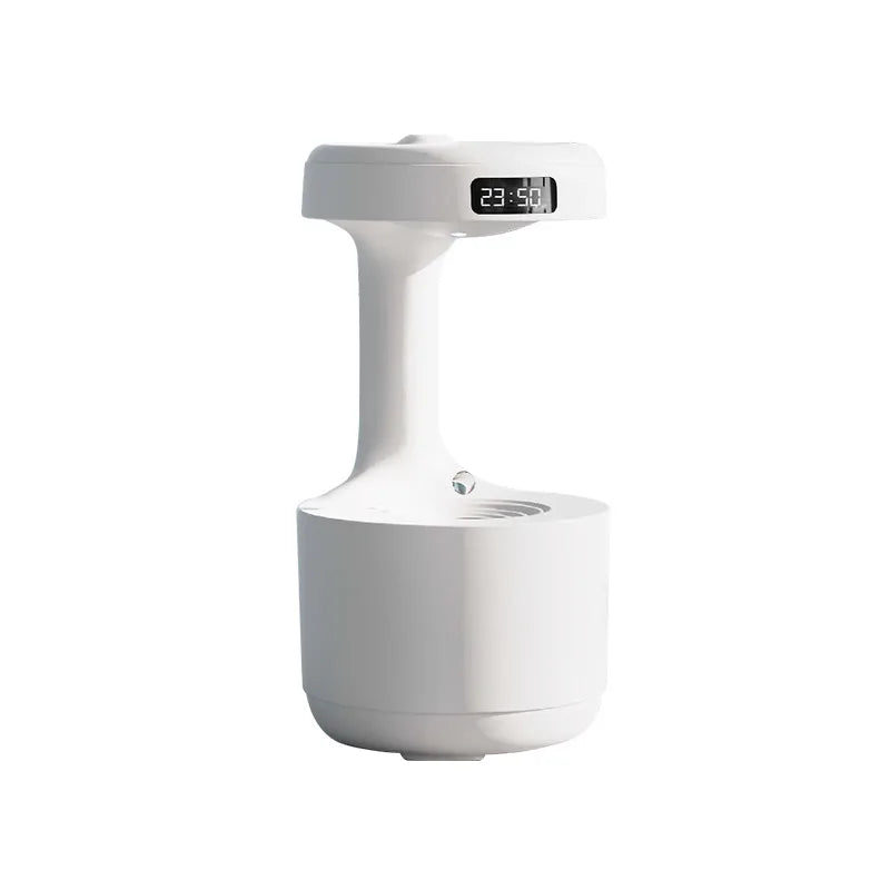 Anti-Gravity Humidifier With Clock Water Drop Backflow Aroma Diffuser Large Capacity Office Bedroom Mute Household Sprayer