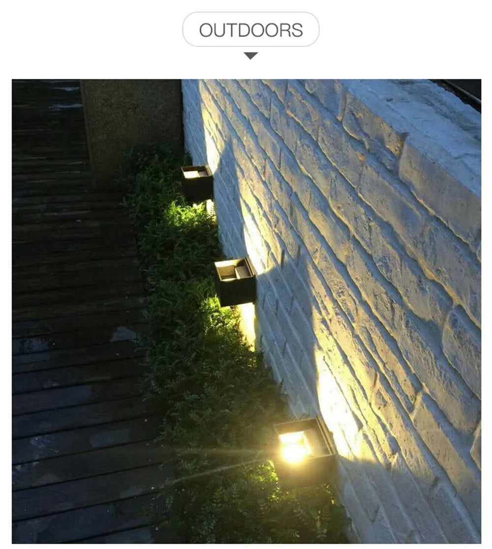 Led Outdoor Wall Light Waterproof IP65 Garden Lights 85V-265V Exterior Wall Lamp For Street Courtyard Corridor Interior Lighting