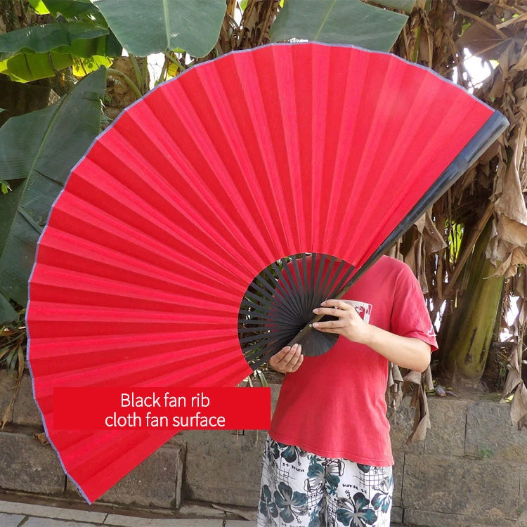 Large Blank Golden Foils Xuan Paper Fan Retro Wall Mount Painting Calligraphy DIY Paper Fan Oversize Home Decorative Folding Fan