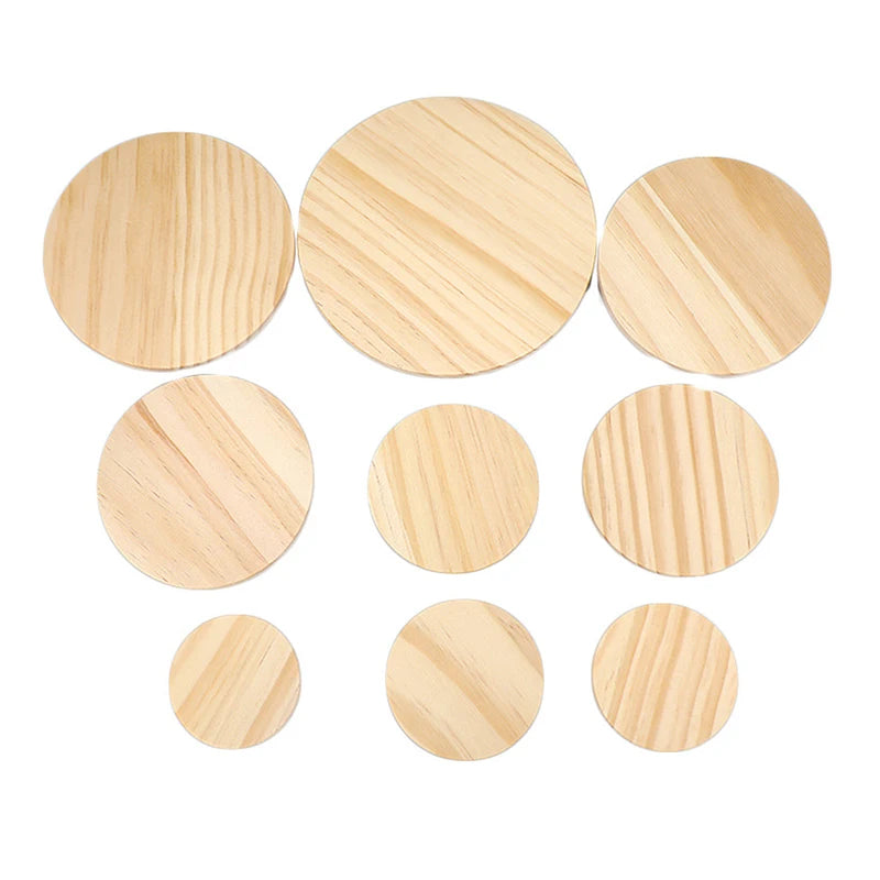 Wooden Lids Silica Gel Circle Seal Up Cover Pine Wood Cover Flower Wood Cover Seal Up Cani Storage Jar Handmade Candle Cup Lid