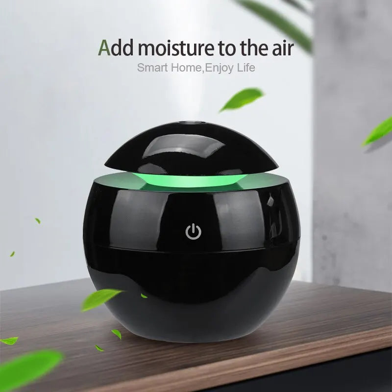 Mini Humidifier Usb Aromatherapy Machine Car Mounted Air Purifier Indoor Facial Hydration Night Colorful Atmosphere Light