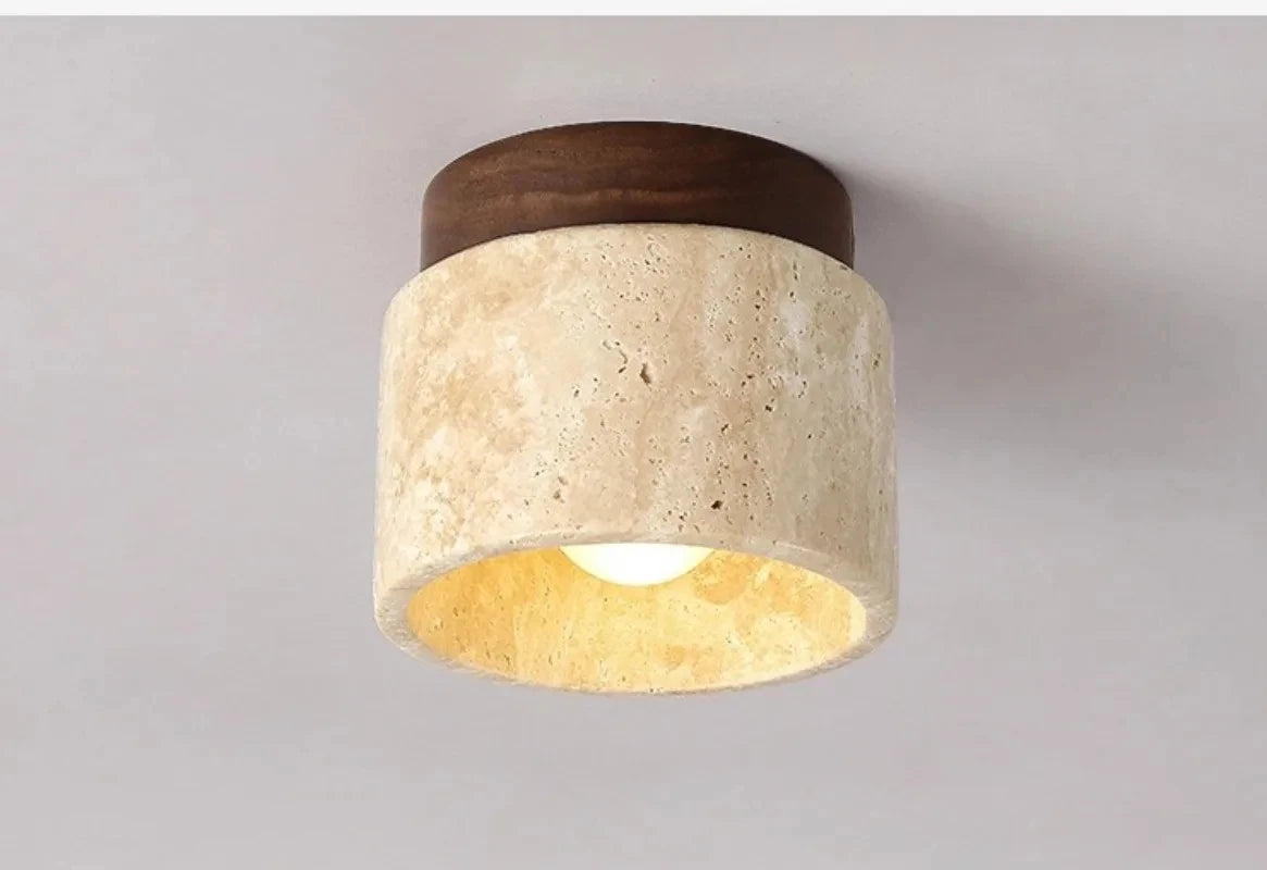 Nordic Modern Stone Ceiling Lamp Bedroom Corridor Flush Mounted Foyer Hallway Lights Fixture Staircase Indoor Lighting Decor Led