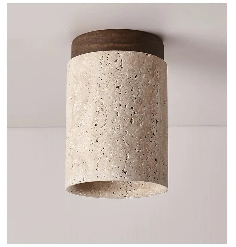 Nordic Modern Stone Ceiling Lamp Bedroom Corridor Flush Mounted Foyer Hallway Lights Fixture Staircase Indoor Lighting Decor Led