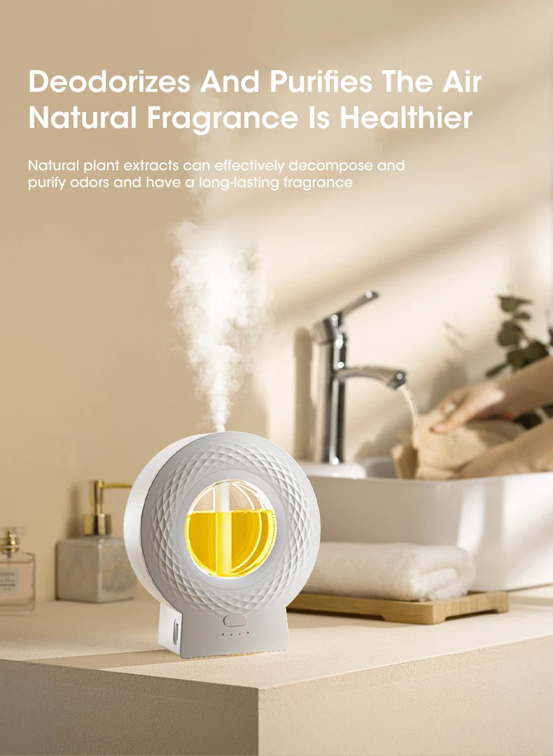 Oil Aromatherapy Machine USB Smart Air Purifying Diffuser ToiletDeodorization Fragrance Wall-mounted Humidifier 4Gear Adjustment