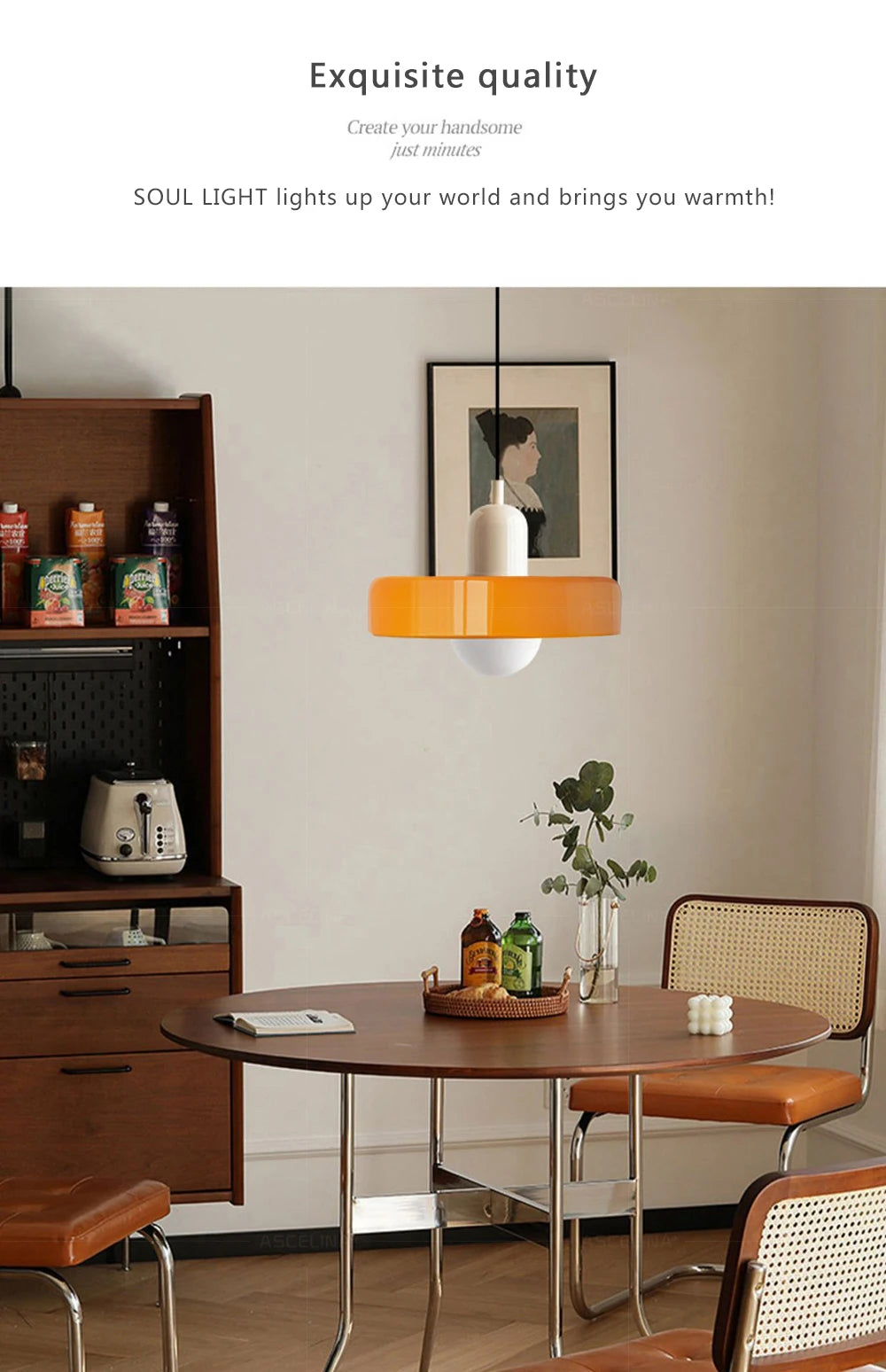 Nordic Pendant Light Glass Home Decorative Lamp For Living Room Restaurant Bedroom Study Indoor Hanging Illumination Luminaires