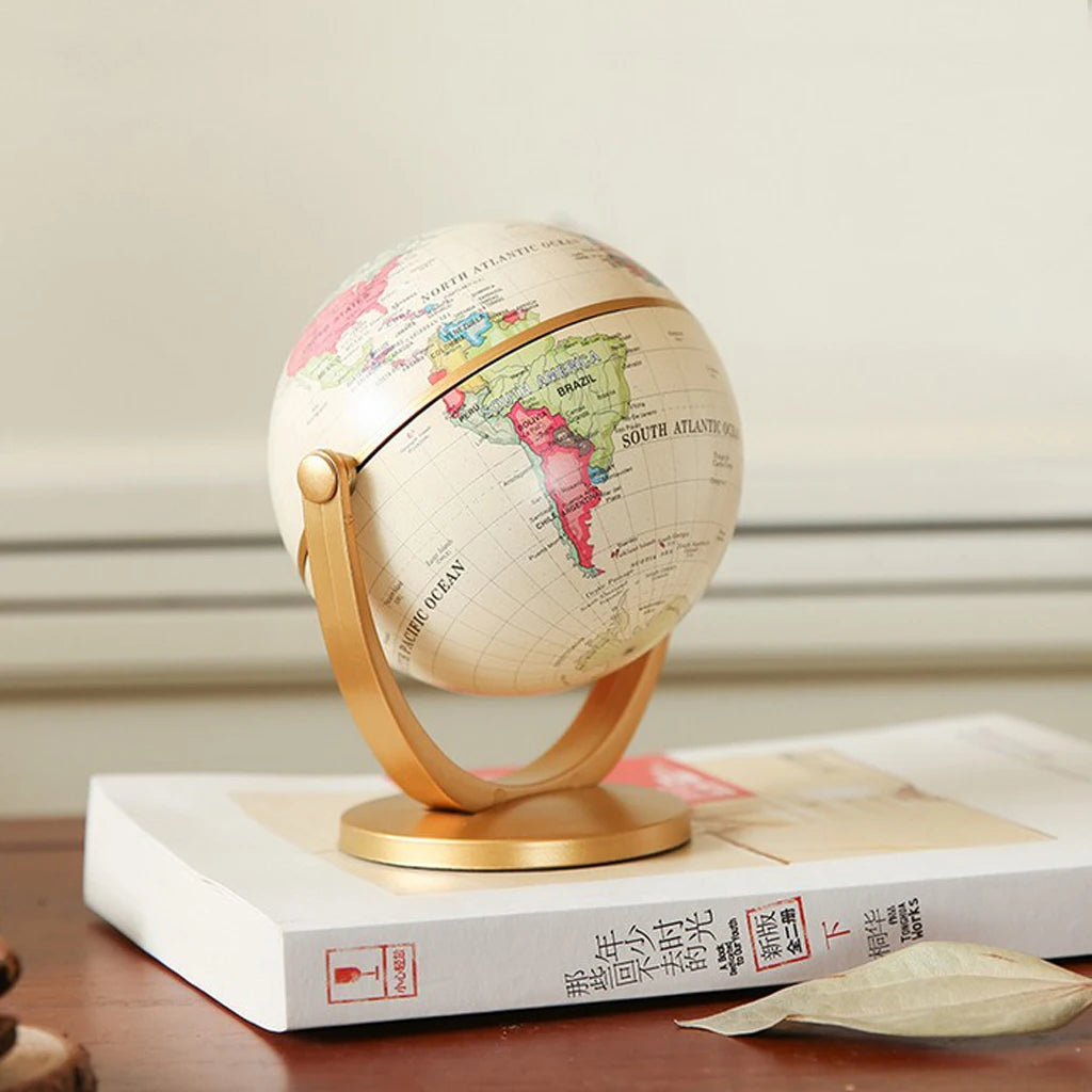 10cm Stand Earth Rotating Stand Geography Decor Gift, Geography Political Historical Learning Globe s