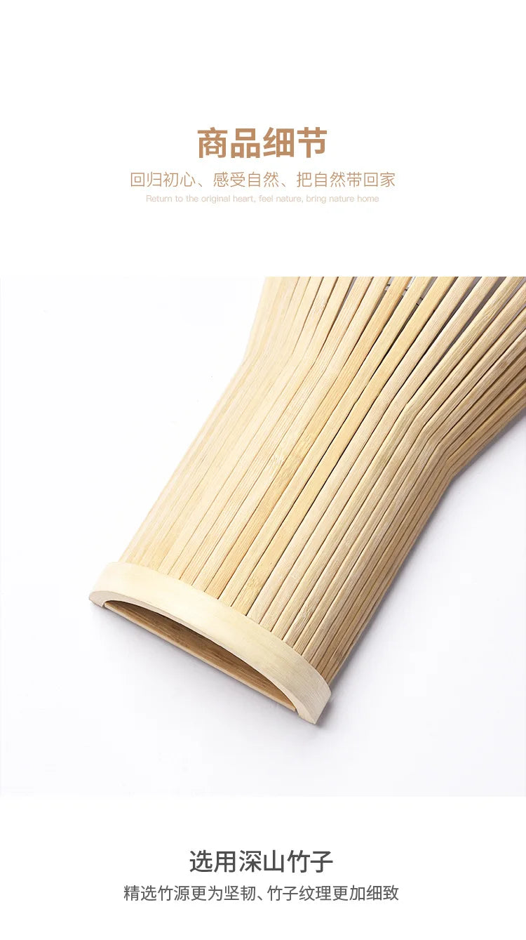 Classic Bamboo Wood Lustre Wall Sconce Lamp Rustic Ceiling Rattan Wicker Light Handmade Art Craft for Home Living Bed Room Decor