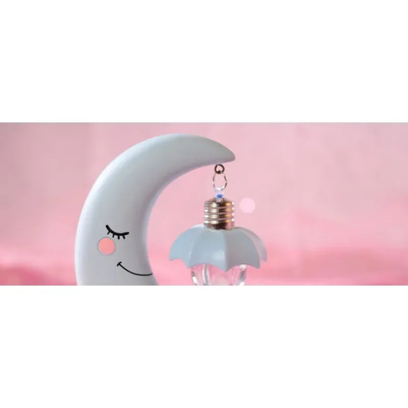 Pink unicorn girl heart angel moon nightlight, students and girls creative home desktop decorative resin ornaments gifts.