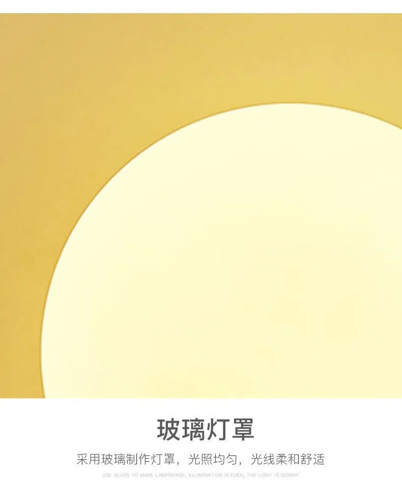 Modern Led wall Light Gold Glass Ball Wall Lamp living Room Bathroom Bedroom Bedside Entrance Porch Indoor Lighting DecorLamp