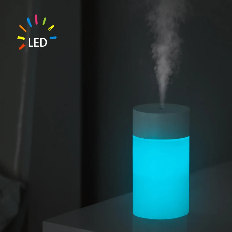 Air Humidifier Portable Mini USB Aroma Diffuser Ultrasonic Colorful Cup Bedroom Home Car Plants Purifier Humificador 260ML