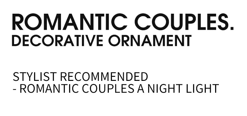 Nordic Style Minimalism Couple Table Lamp Bedroom Decor Accessories Aesthetic Room Decor Christmas Decoration Home Decor Gift