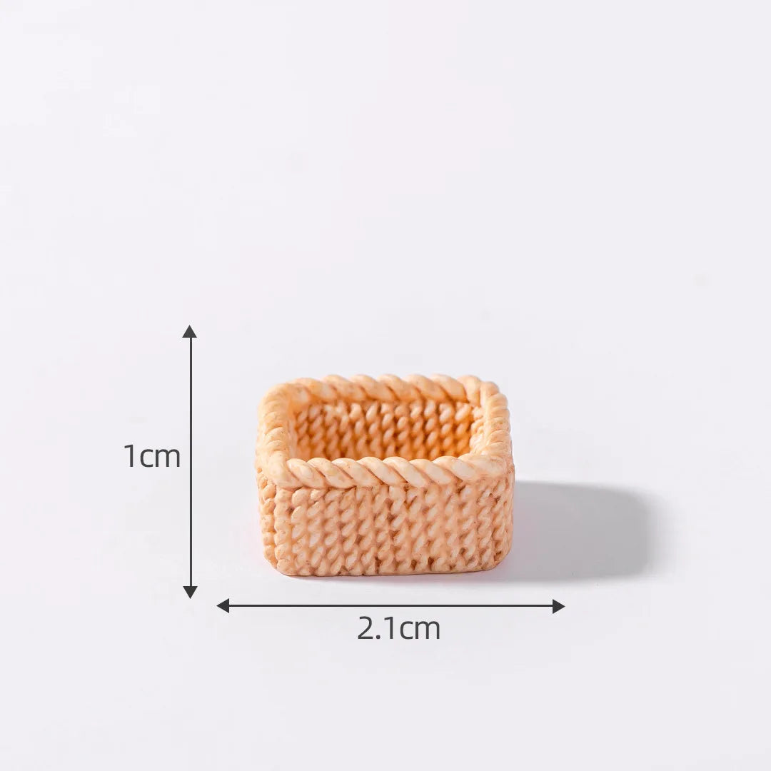 Figurine Miniature Imitation Cake Hamburger Food Micro Landscape Ornaments For Home Decorations Room Decor DIY Accessories