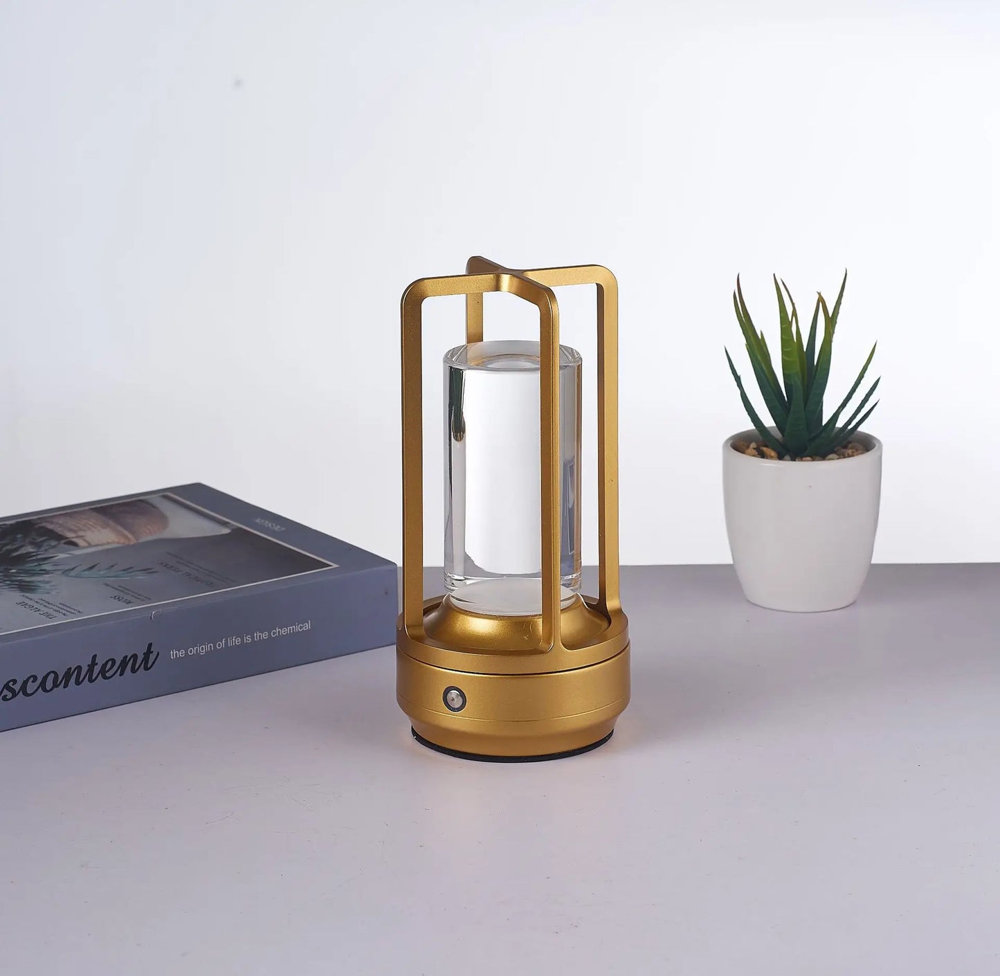 Nordic Desk Lamp LED Rechargeable Table Lights Touch Switch Cordless Table Lamp for Bar Living Room Reading Book Dec Night Lamp