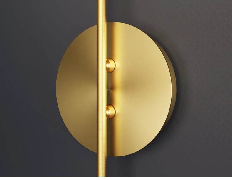 Modern Wall Sconce Light Fixture Indoor Lighting Bedside Lamp Led Home Decor Corridor Bedroom Living Room Acrylic Art Round gold