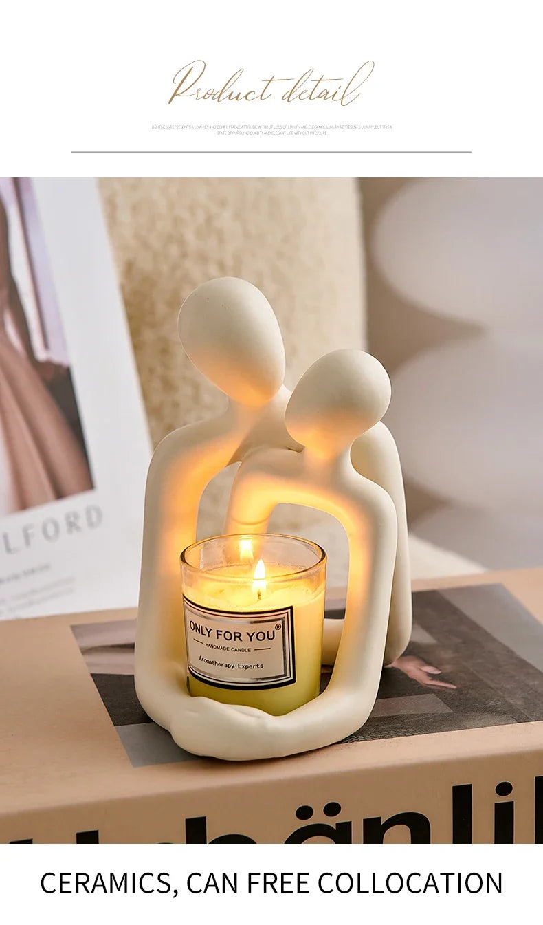 Nordic Style Minimalism Couple Table Lamp Bedroom Decor Accessories Aesthetic Room Decor Christmas Decoration Home Decor Gift
