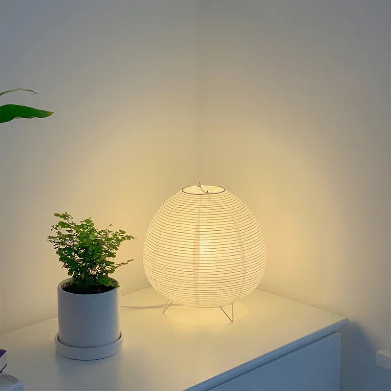 Japanese Rice Paper Lantern Led Table Lamp Living Room Bedroom Bedside Study Hotel Homestay Art Creative Decor Tripod Floor Lamp
