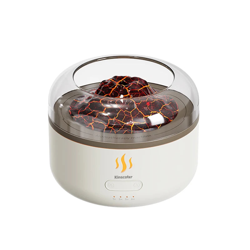 Portable Volcano Aroma Diffuser 160ml Essential Oil Air Humidifier Sprayer USB with LED Colorful Night Light for Home Office