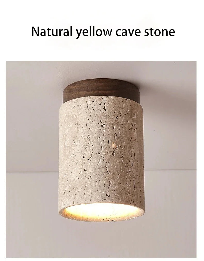 Nordic Modern Stone Ceiling Lamp Bedroom Corridor Flush Mounted Foyer Hallway Lights Fixture Staircase Indoor Lighting Decor Led