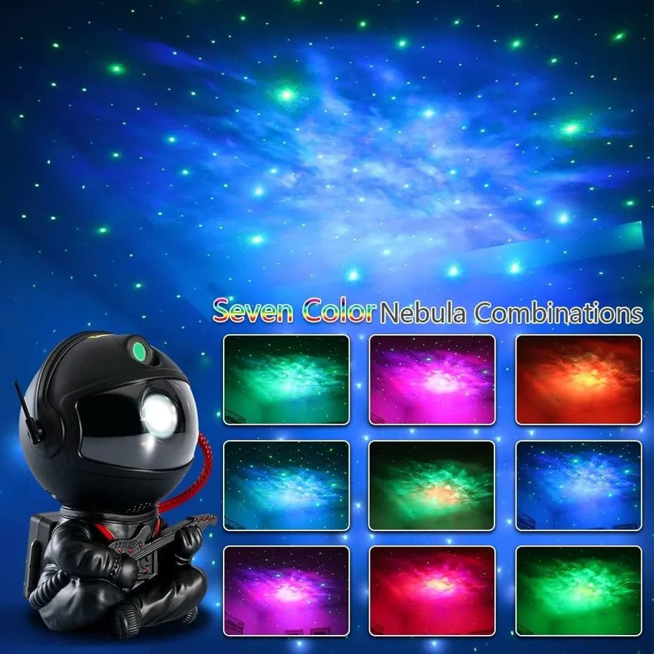 Astronaut Star Projector Galaxy Night Light Space Projector Starry Nebula Ceiling LED Lamp for Bedroom Home Decorative Kids Gift