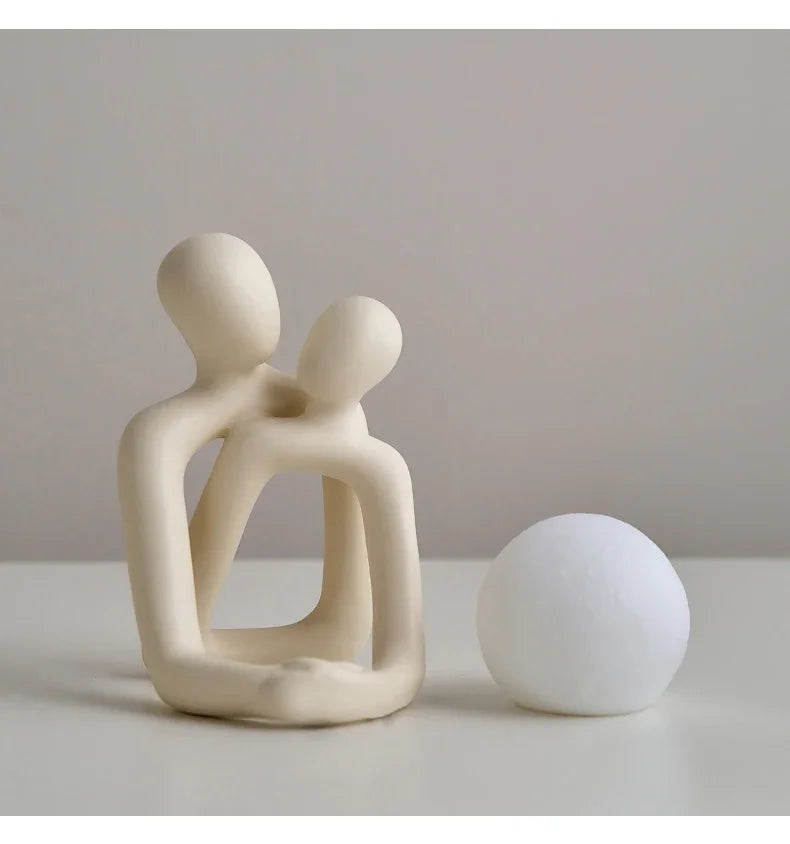 Nordic Style Minimalism Couple Table Lamp Bedroom Decor Accessories Aesthetic Room Decor Christmas Decoration Home Decor Gift