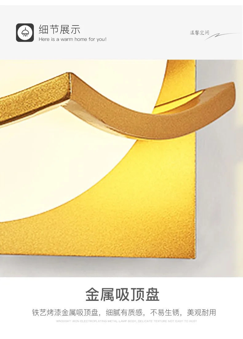 Modern Led wall Light Gold Glass Ball Wall Lamp living Room Bathroom Bedroom Bedside Entrance Porch Indoor Lighting DecorLamp