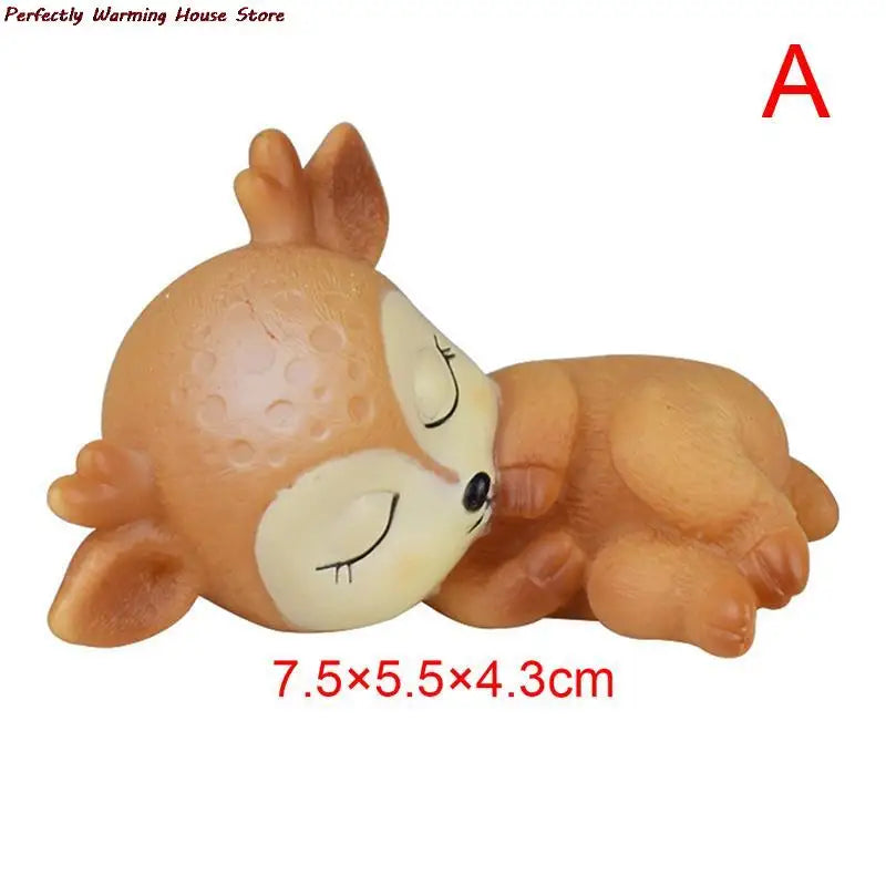 Simulation Christmas Deer Elk Plush Reindeer Natale Ingrosso Decoration Fairy Garden Miniatures Props