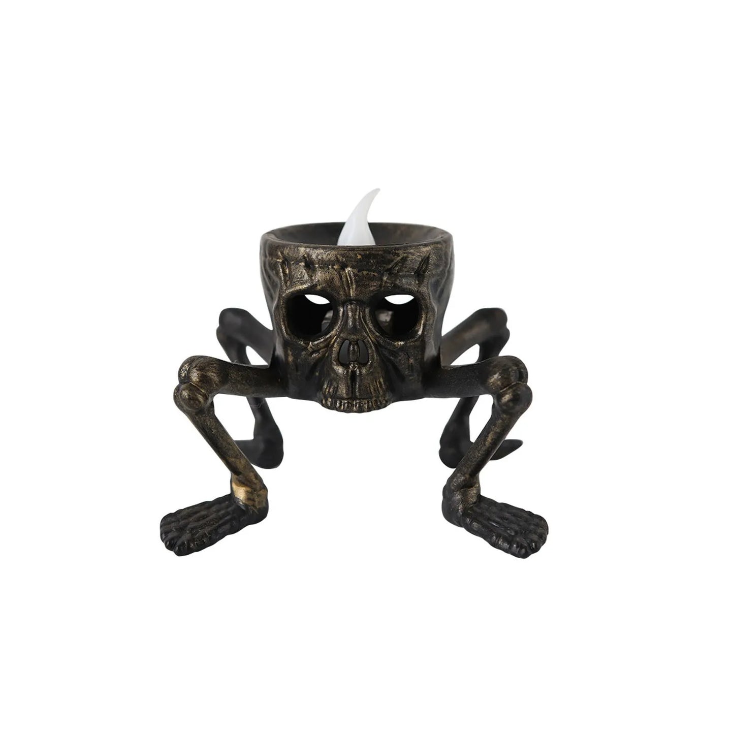 Halloween Tea Light Candles Skeleton Hand Flameless LED Candles 8.5cm/3.3inch Flameless Tea Lights Candle Lamp For Halloween