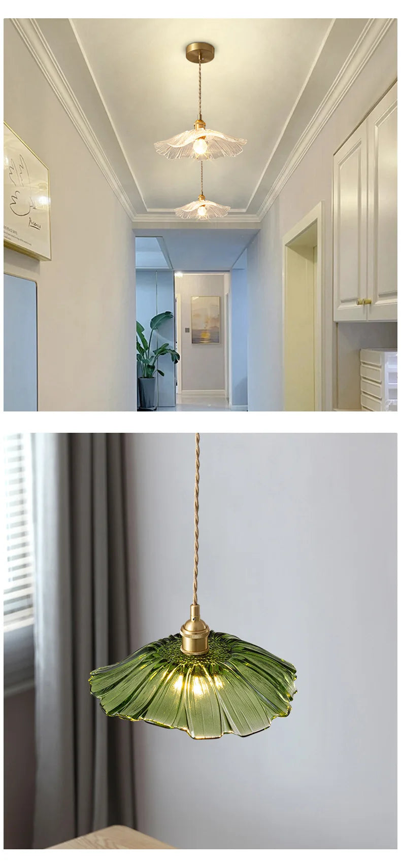 Art Creative LED Pendant Lights For Bedroom Restaurant Kitchen Hanging Lamp Modern Nordic Ceiling Chandeliers Glass Pendant Lamp