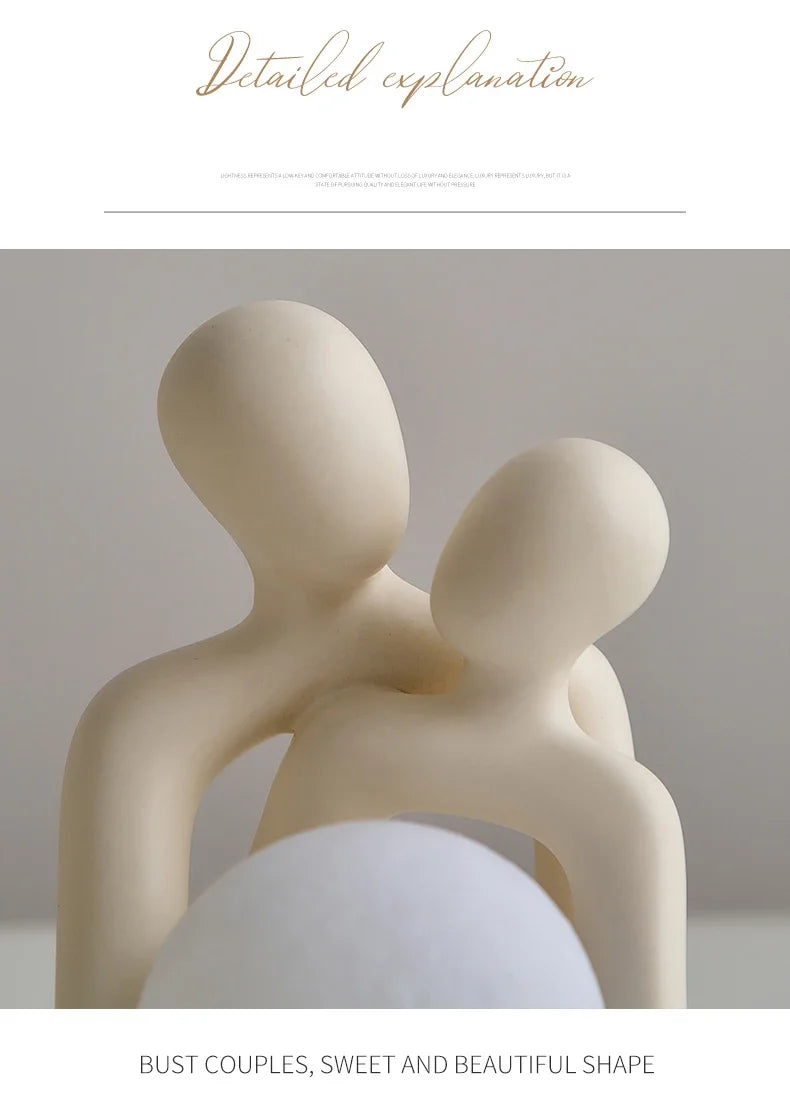 Nordic Style Minimalism Couple Table Lamp Bedroom Decor Accessories Aesthetic Room Decor Christmas Decoration Home Decor Gift