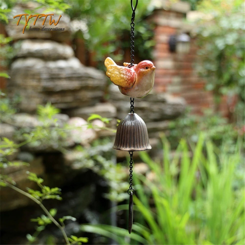 6pcs/Set Ceramic Objects Birds Statue Home Decor Porcelain Magpie Ornament Decorate Study Decoration Sparrow Tits Figurine Model