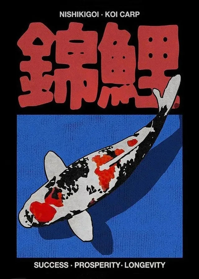 Japanese Abstract Koi Trendy Posters and Prints Canvas Printing Wall Modern Collage Art Picture for Living Room Home Decoration
