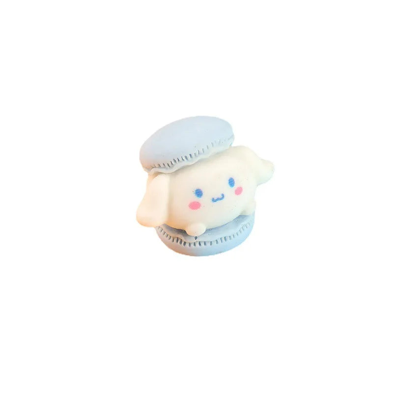5pcs Kawaii Cartoon Resin Animal Cake Fake Food 3D Mini Figures Crafts Miniatures Phone Decoration Decorative Sculptures Statue