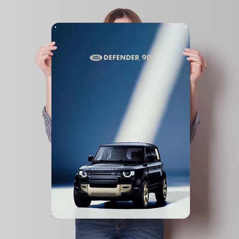 Land Rover Metal Sign Cars Poster Interior Retro Tinplate Sign Plaque for Garage Wall Art Decoration Gaming Room Decoration Man