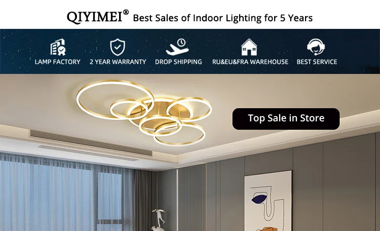 QIYIMEI Modern LED Chandelier Indoor Lights For Bedroom Study Living Room Lighting Lamps Luminaria Lustres HOME Decoration