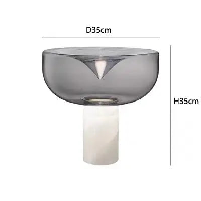 Aella table lamp luxury art clear glass lamp creative Bedroom office marble desk Lamp side table lights foyer Decorative lamp