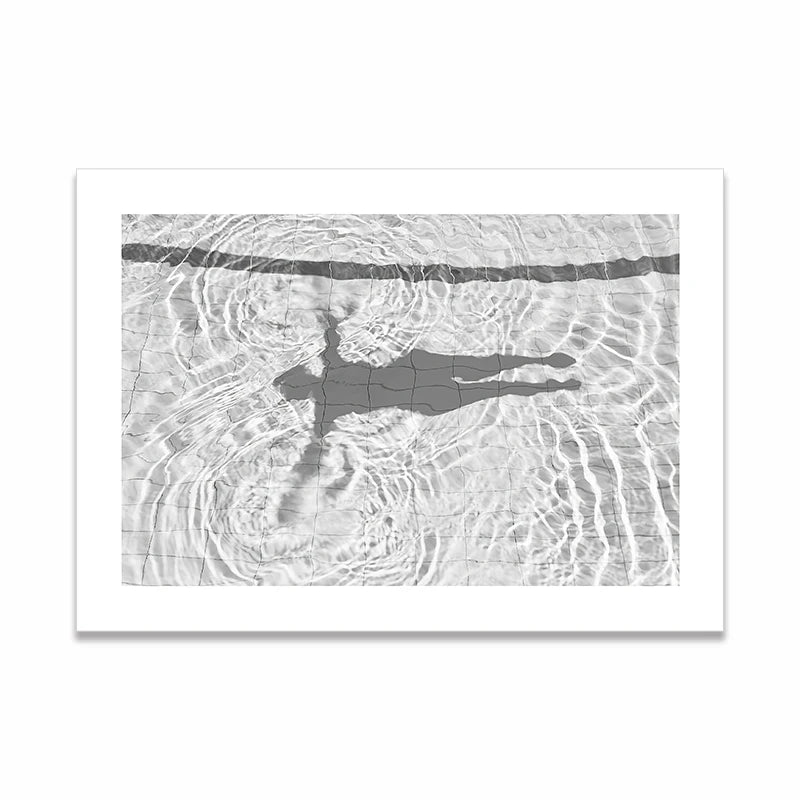Canvas Print Painting Poster Swimming Pool Grey Fashion Retro Wall Picture Art Living Room Bedroom Porch Home Decoration