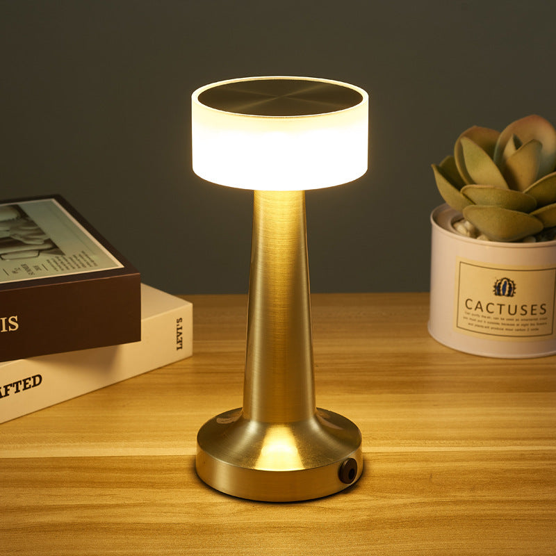 LED Bar Table Lamp Bar/Coffee/Restaurant Desktop Decor Night Light Rechargeable Touch Sensor Wireless Bedroom Reading Lamp 2022