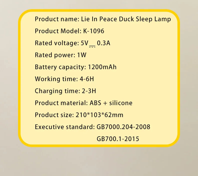 Duck Rechargeable LED Night Light Pat Silicone Lamp Bedside Cartoon Cute Children Nightlights for Home Room Decor Birthday Gift