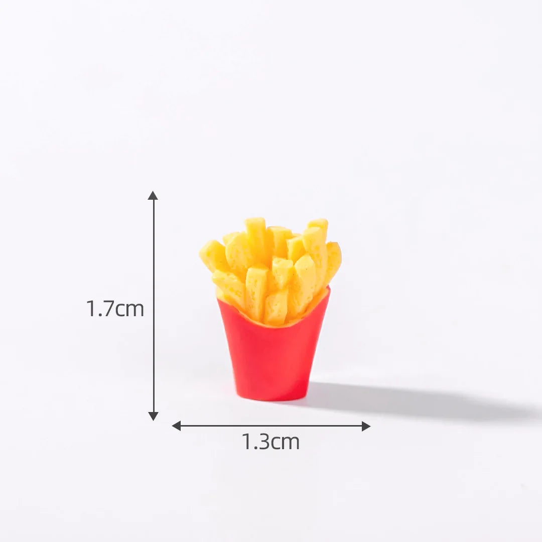 Figurine Miniature Imitation Cake Hamburger Food Micro Landscape Ornaments For Home Decorations Room Decor DIY Accessories