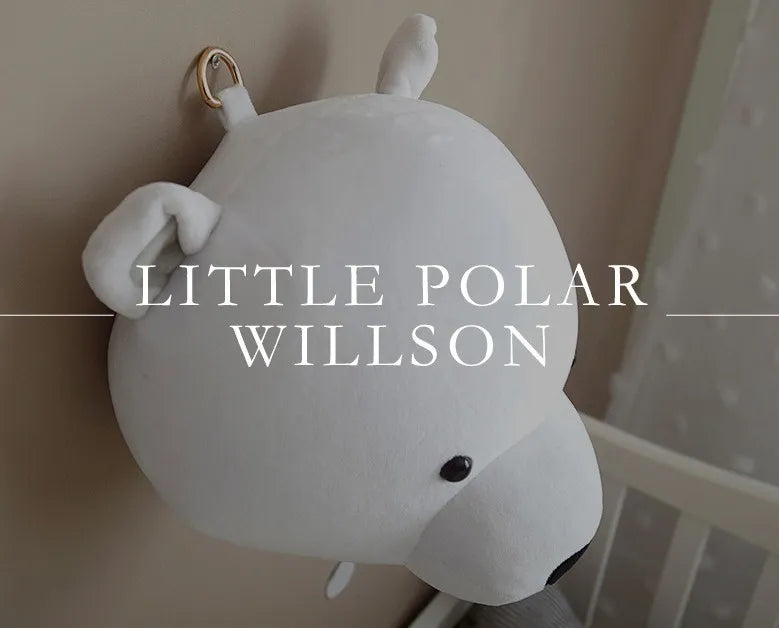 Wall Decoration Animal Head Soft Wall Hanging Ins Nordic Style Children's Room Creative Decoration Hanging Elephant