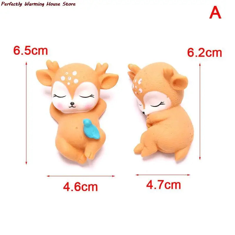 Simulation Christmas Deer Elk Plush Reindeer Natale Ingrosso Decoration Fairy Garden Miniatures Props