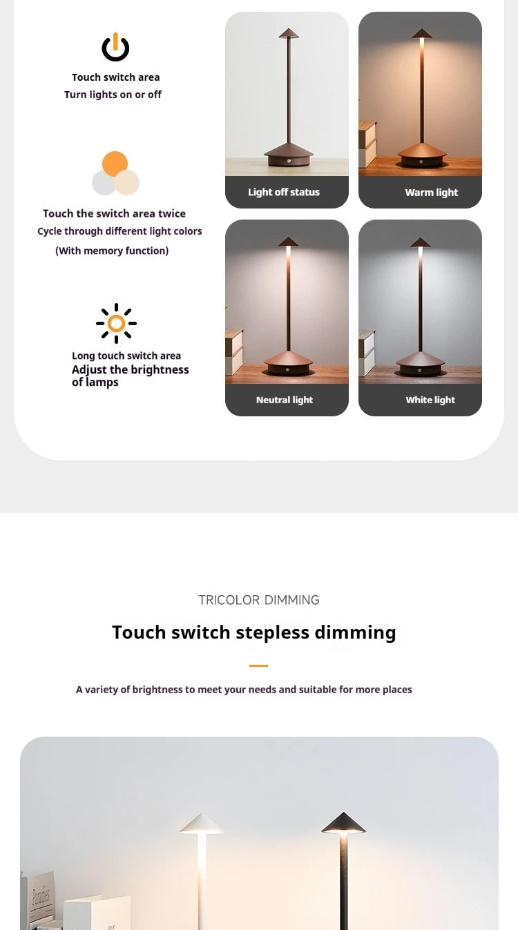 Led Rechargeable Creative Table Lamp