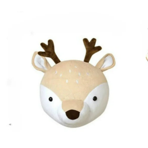 Wall Decoration Animal Head Soft Wall Hanging Ins Nordic Style Children's Room Creative Decoration Hanging Elephant
