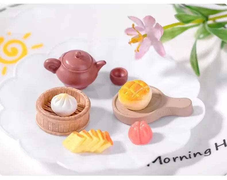 Figurine Miniature Imitation Cake Hamburger Food Micro Landscape Ornaments For Home Decorations Room Decor DIY Accessories