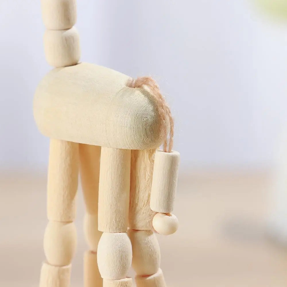 Giraffe Dog Home Decoration Figurine Gifts Educational Toys Wood DIY Craft Mini Desktop Decor Wooden Animal Ornaments