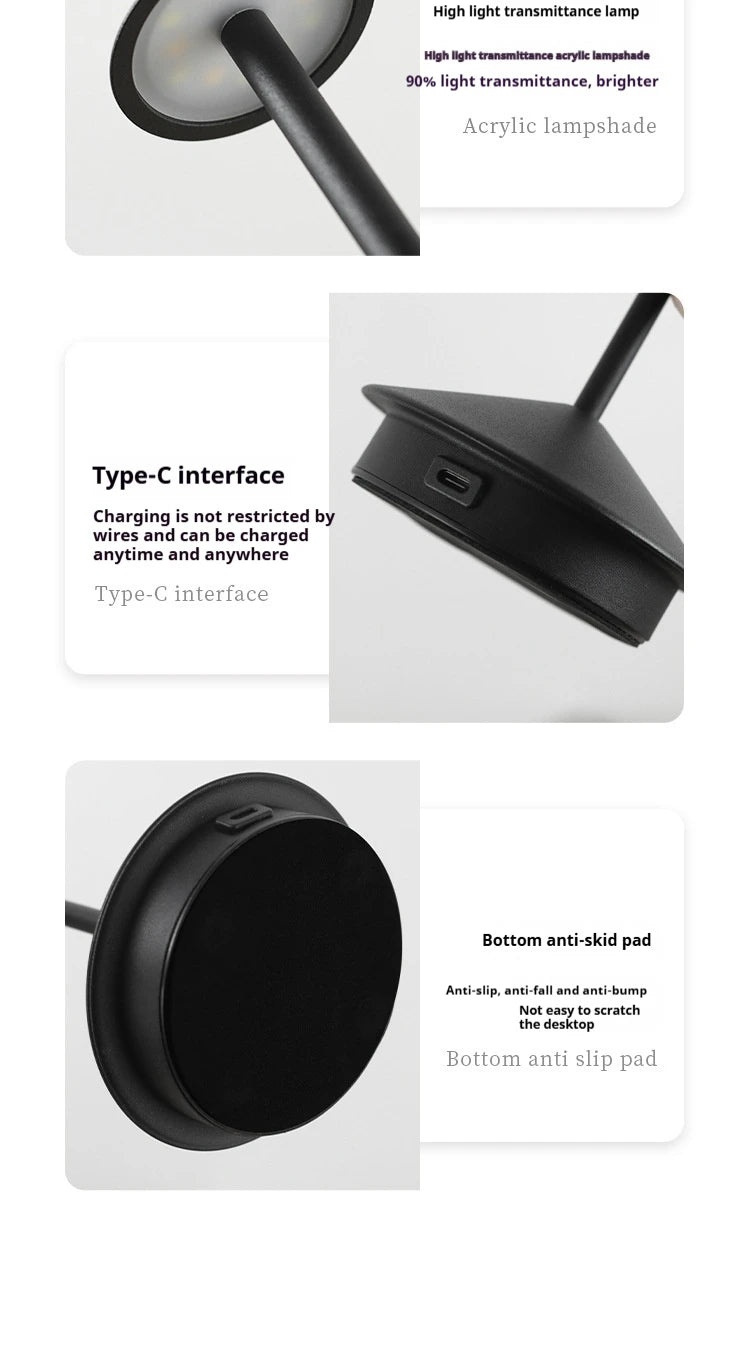Led Rechargeable Creative Table Lamp